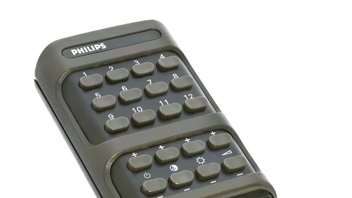 Photo by Mister rf, licensed under CC BY-SA 4.0 (Wikimedia Commons) Television remote control used to access the program guide