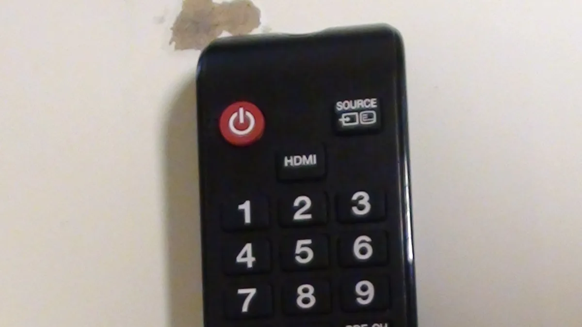 Photo by Receptie123, licensed under CC BY-SA 3.0 (Wikimedia Commons) Samsung Smart TV remote control