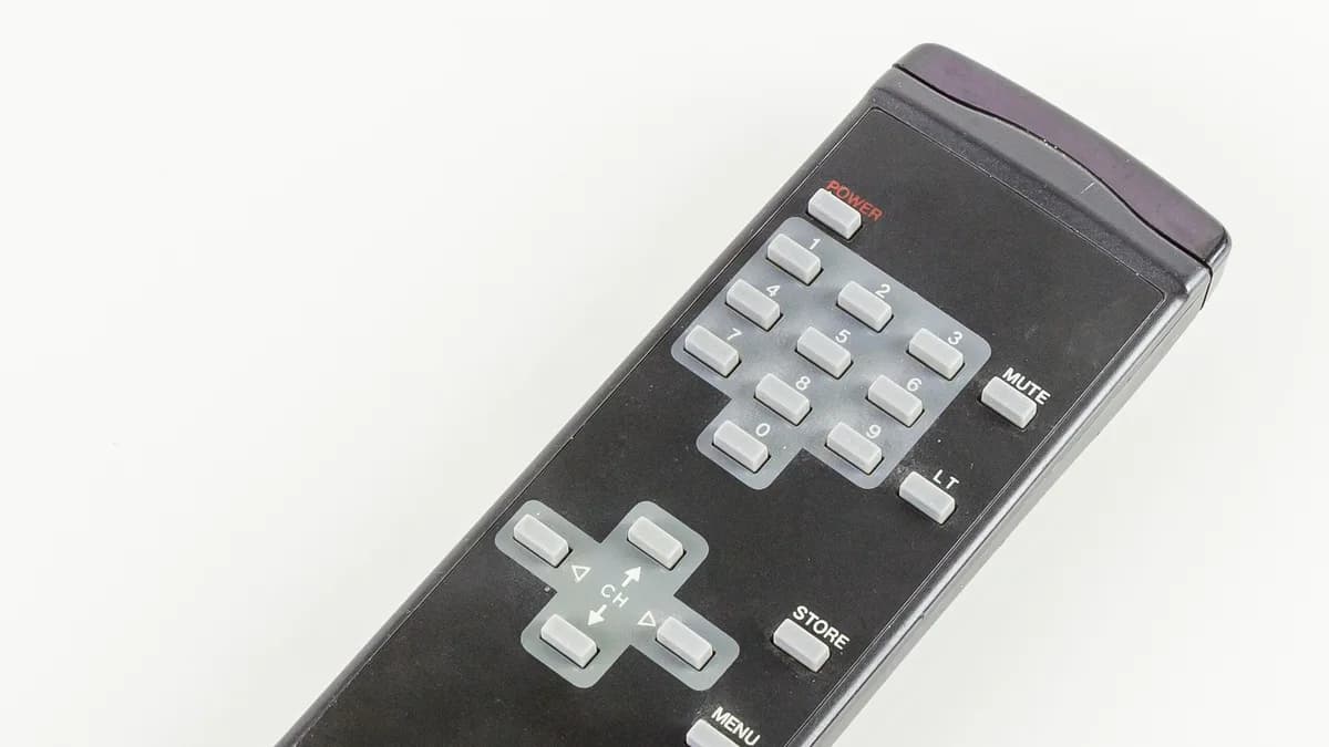 Photo by Raimond Spekking, licensed under CC BY-SA 4.0 (Wikimedia Commons) Television remote control used to navigate channels and guide