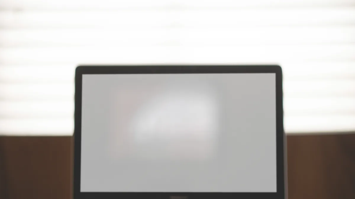 MacBook laptop used for streaming setup